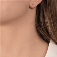 Boucles d'oreilles Mirco Visconti Orecchini punti luce in Or blanc Diamante 0.04 Ct BN4/20 - BN4/20